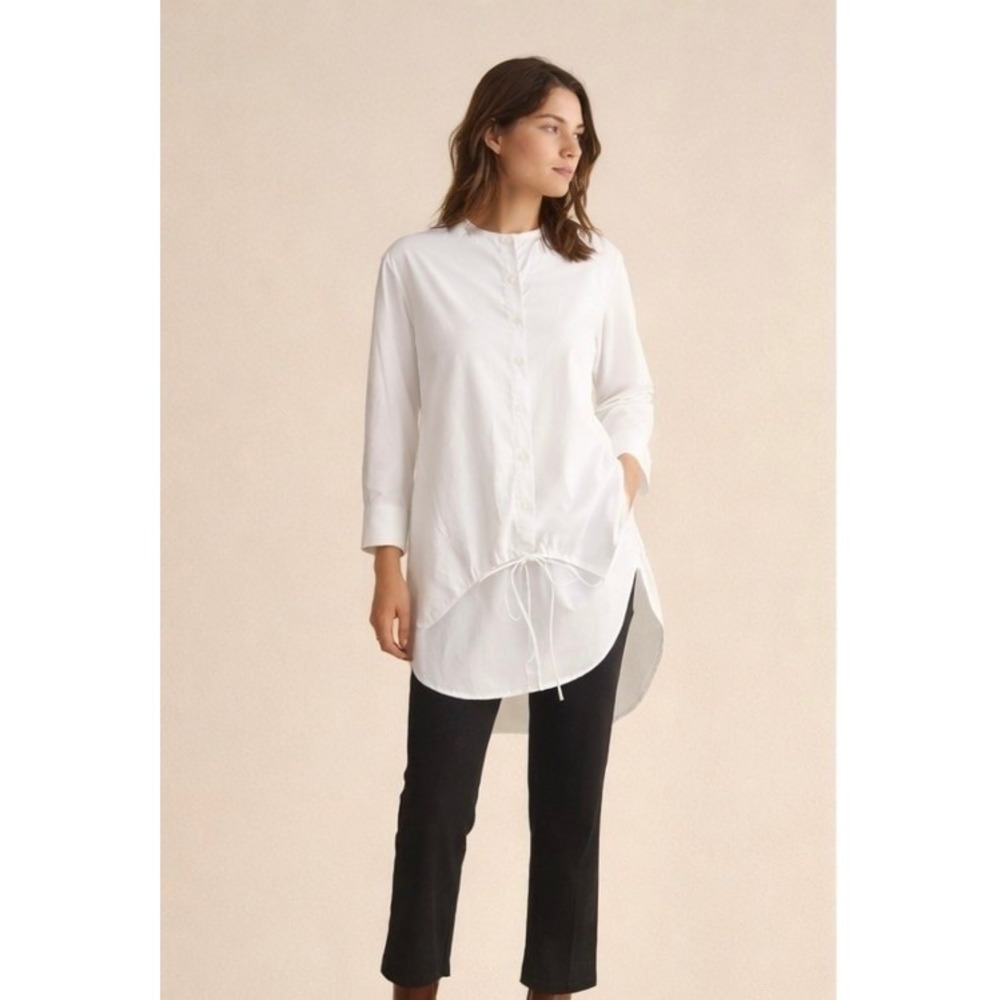 Harshman Nobis Shirt – XS‎ – Pearl White | 100% Cotton | NWT Ret$190